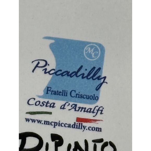 Italian Glazed Terra Cotta Hand Painted Lemon Serving Platter/Tray 15”x11” EUC! - Picture 7 of 11